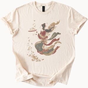 Gradient Eagle Graphic Tee Sunset Bird of Prey Design